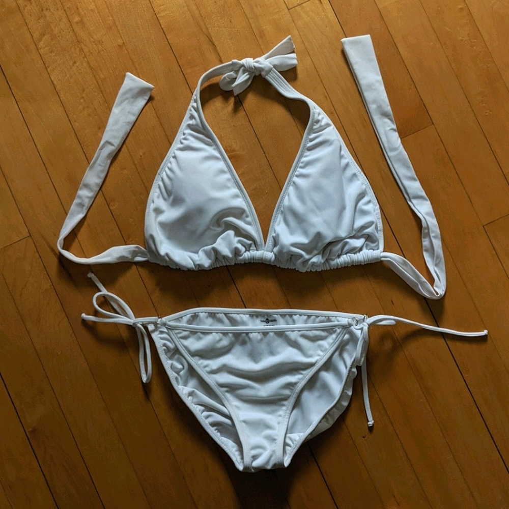 Tara Grinna Boutique white adjustable bikini DD/8